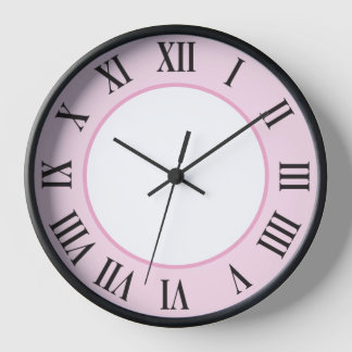 Horloge murale élégante – Rose
