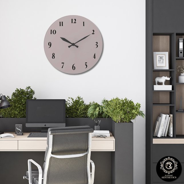 Horloge murale élégante véritable taupe (Créateur téléchargé)