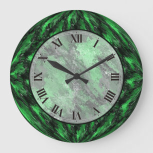 Horloge murale Emerald Green Faux