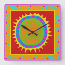 Horloge murale en acrylique Arizona Sun