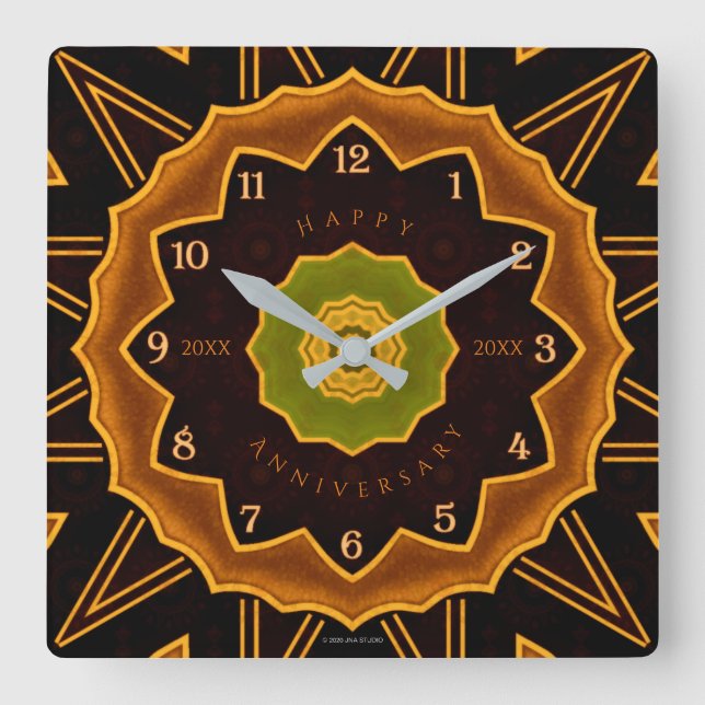 Horloge murale en acrylique Art déco (Recto)