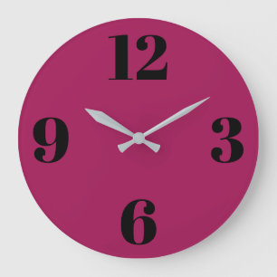 Horloge murale en acrylique - Dans le rose