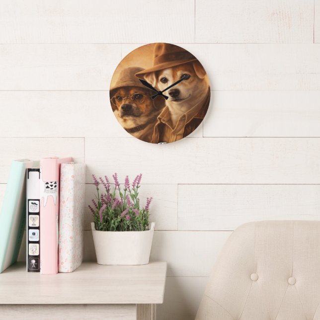 Horloge murale en acrylique d'art de compagnie per (Salle de lecture)