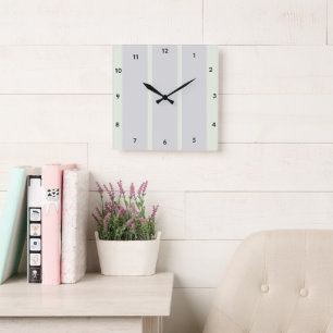 Horloge murale en acrylique et métal Soft Sage