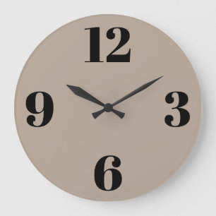 Horloge murale en acrylique - Fond beige
