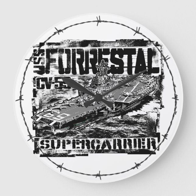Horloge murale en acrylique forrestale (Recto)