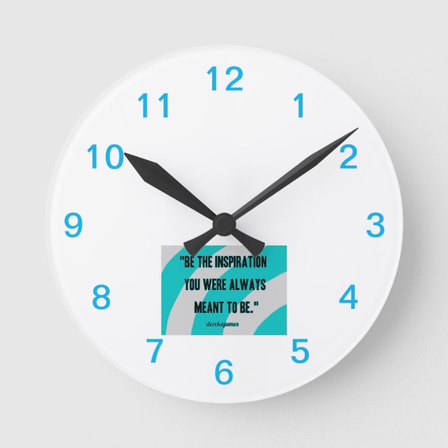 Horloge murale en acrylique Inspiration (Recto)