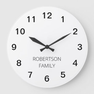 Horloge murale en acrylique minimaliste personnali