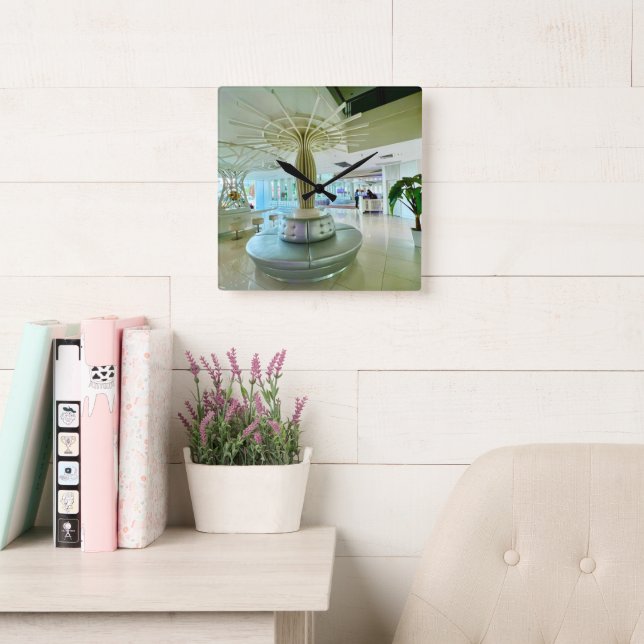 Horloge murale en acrylique Murugi Home Decor (Salle de lecture)