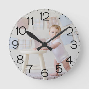 Horloge Murale en Acrylique Personnalisée avec Vot