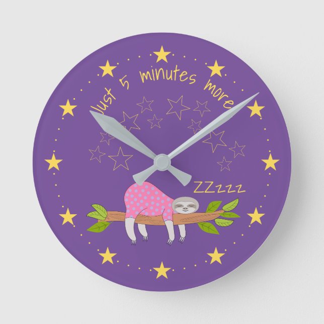 Horloge murale en acrylique, ronde (moyenne) (Recto)