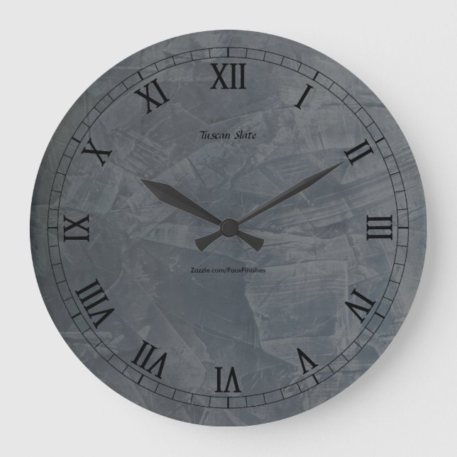 Horloge murale en ardoise toscane #Pinterest (Recto)