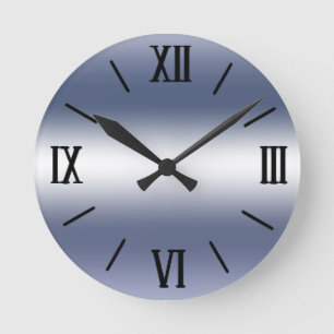 Horloge murale en argent cristal