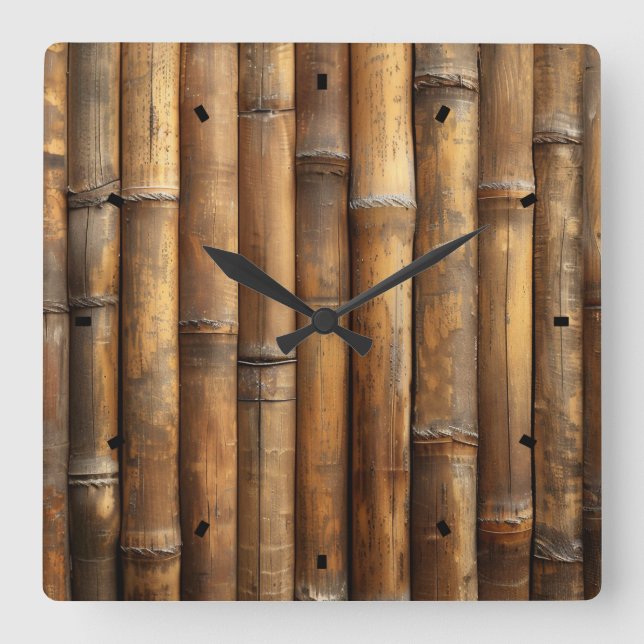Horloge murale en bambou (Recto)