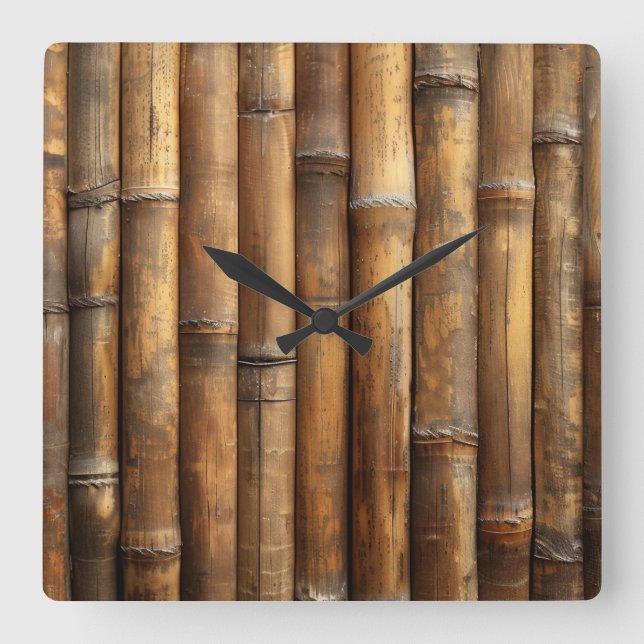 Horloge murale en bambou (Recto)