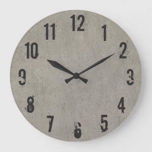 Horloge murale en béton cool