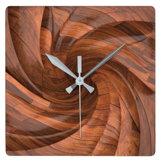Horloge murale en bois segmentée de conception