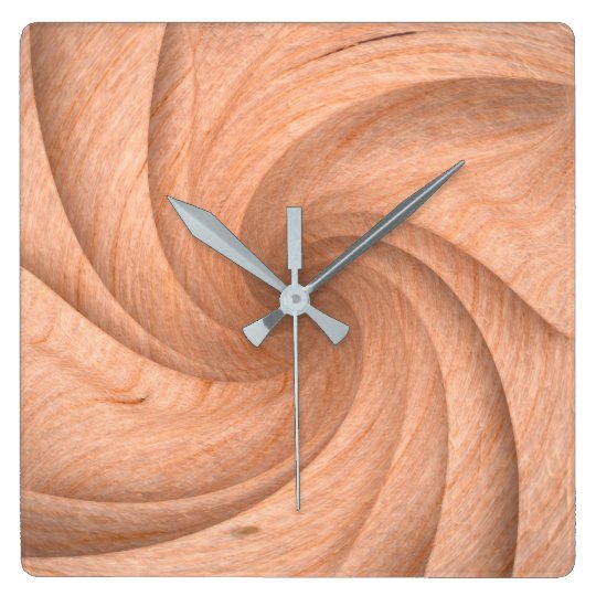Horloge murale en bois simple de conception