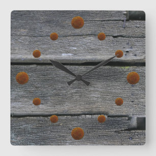 Horloge murale en bois vieille grange
