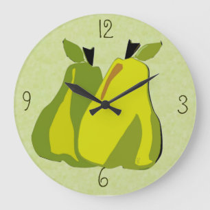 Horloge murale (en bon état) de poire de PEARfect