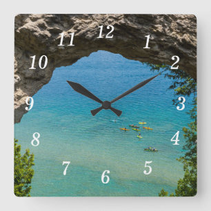 Horloge murale en canoë Arch Rock