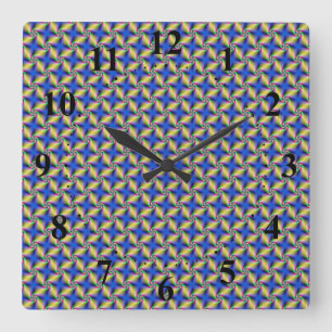 Horloge murale en carrelage à spirale des quatre v
