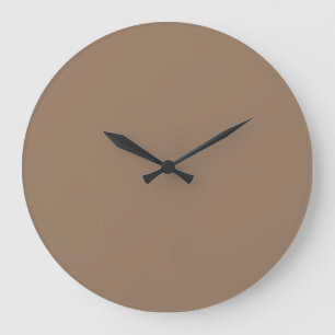 Horloge murale en couleur solide - Simply Taupe