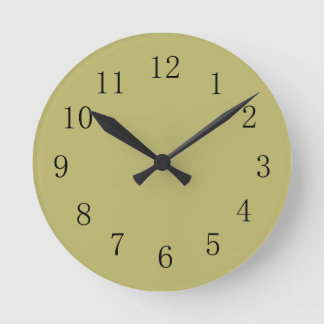 Horloge murale en couleur vert kaki foncé