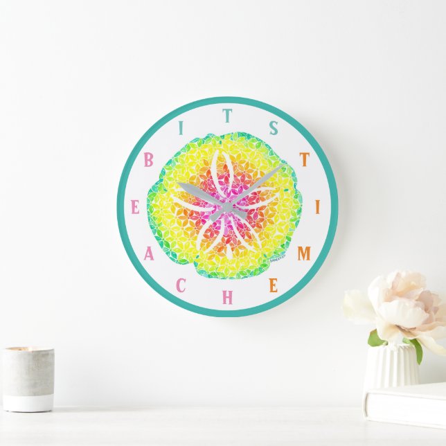 Horloge murale en dollars de sable (Maison)