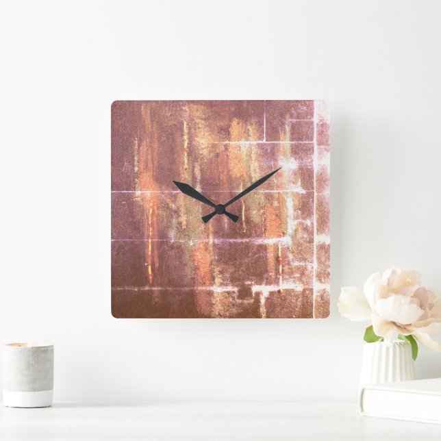 horloge murale en gouttes de cuivre par dalDesignN (Maison)