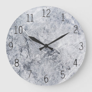 horloge murale en marbre gris