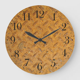 Horloge murale en métal plaqué acier Steampunk