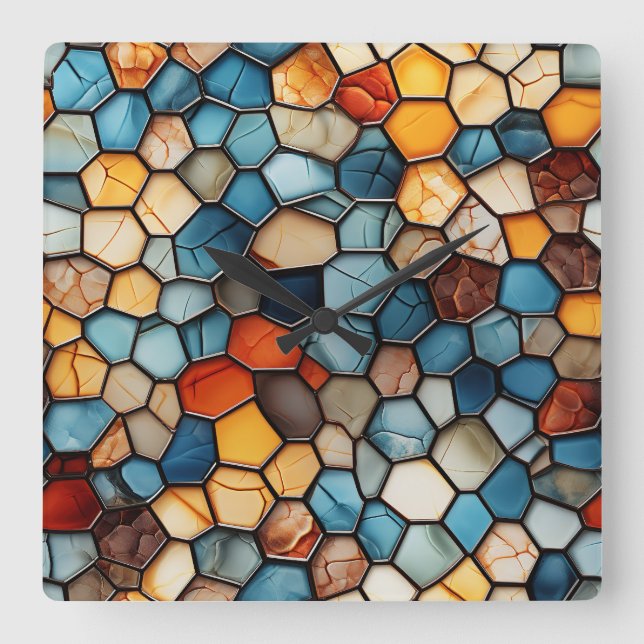 Horloge murale en mosaïque (Recto)