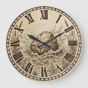 Horloge murale en pierre