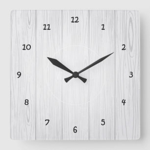 Horloge murale en planches de bois très amusantes