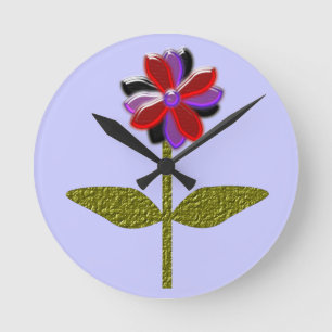 Horloge murale en plastique brillant