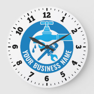 Horloge murale en plomberie