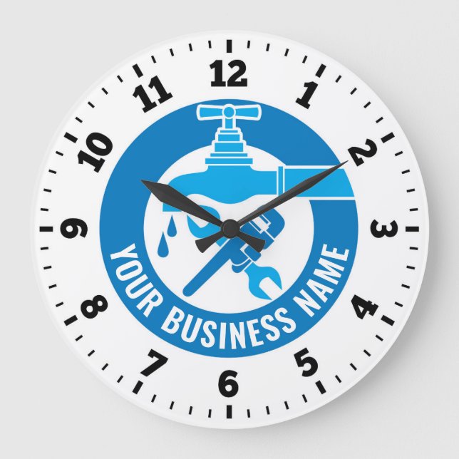 Horloge murale en plomberie (Recto)