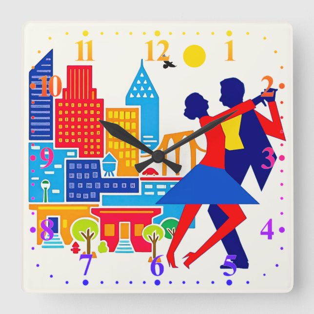 Horloge murale en tango (Recto)