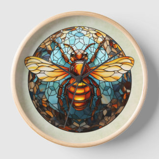 Horloge murale en verre de verre