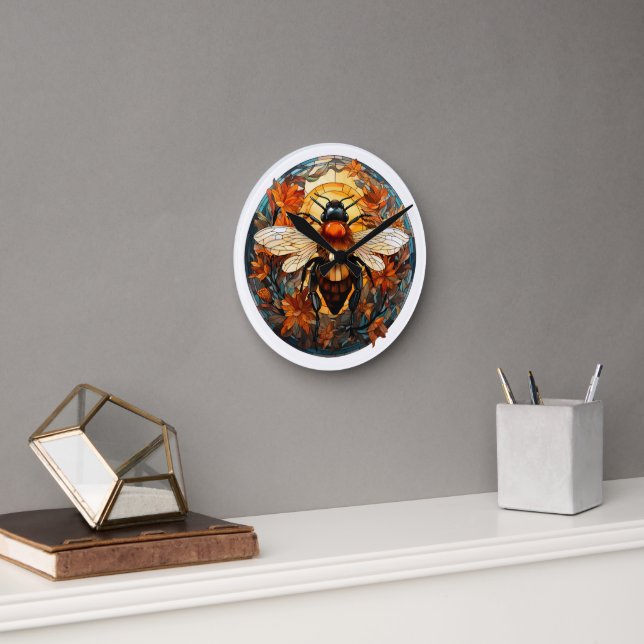 Horloge murale en verre de verre (Bureau)