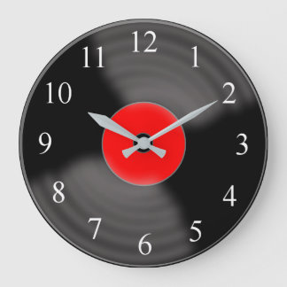 Horloge murale en vinyle classique