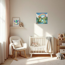 Horloge murale enfant Prince Grenouille Fantaisist