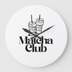 Horloge murale esthétique pour club de Matcha