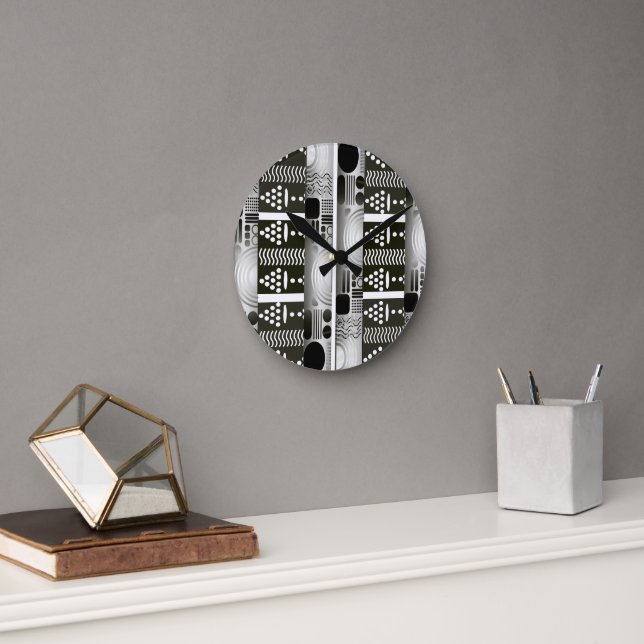 Horloge Murale Ethnique Moderne (Bureau)