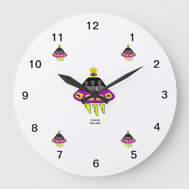 Horloge murale étrangère d'acrylique d'abduction (Recto)