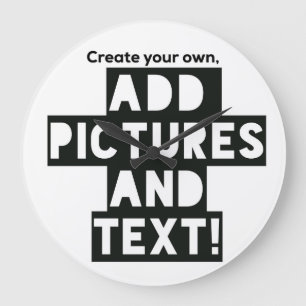 HORLOGE MURALE faite sur commande de photo -