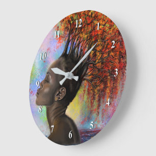 Horloge murale féminine Automne