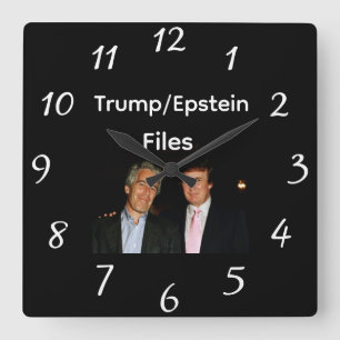 Horloge murale Fichiers Trump/Epstein