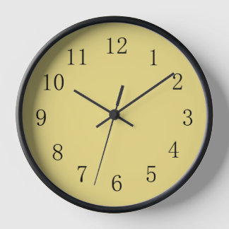 Horloge murale Flax Jaune